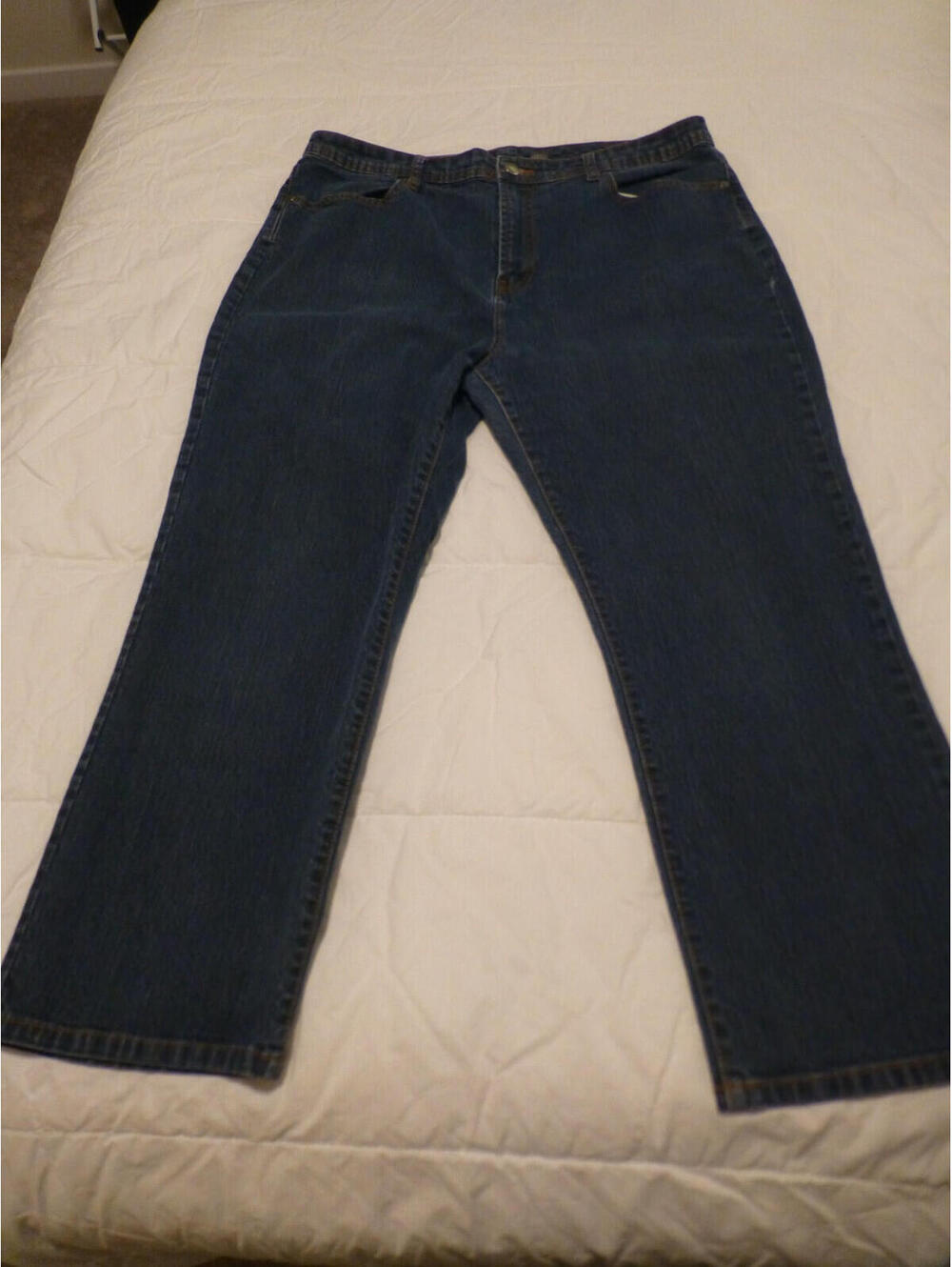 Additions by Chico's Women's Blue Denim Jeans Size 3 Short Straight Leg K3